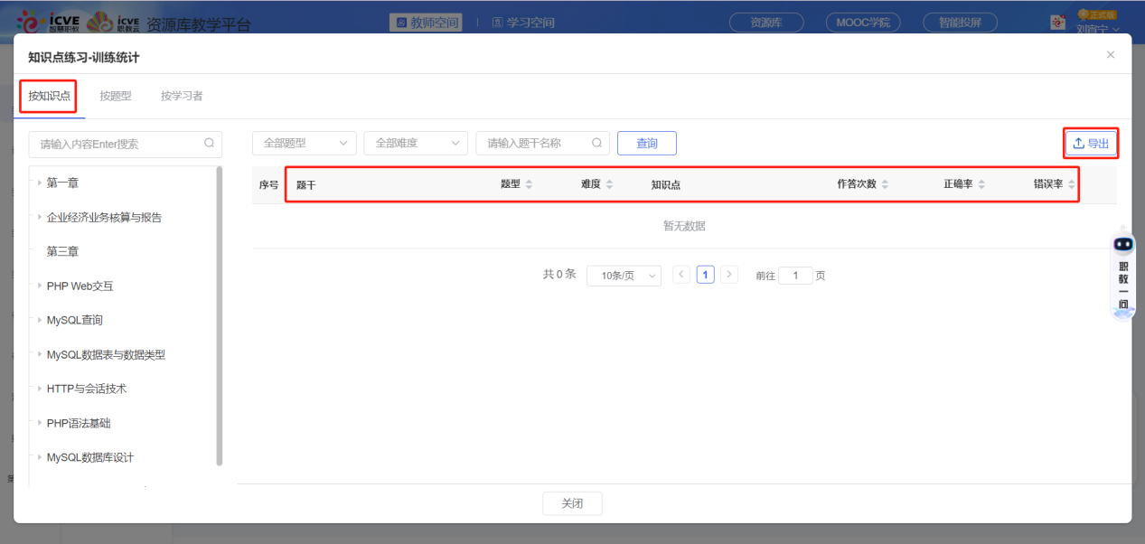 训练统计