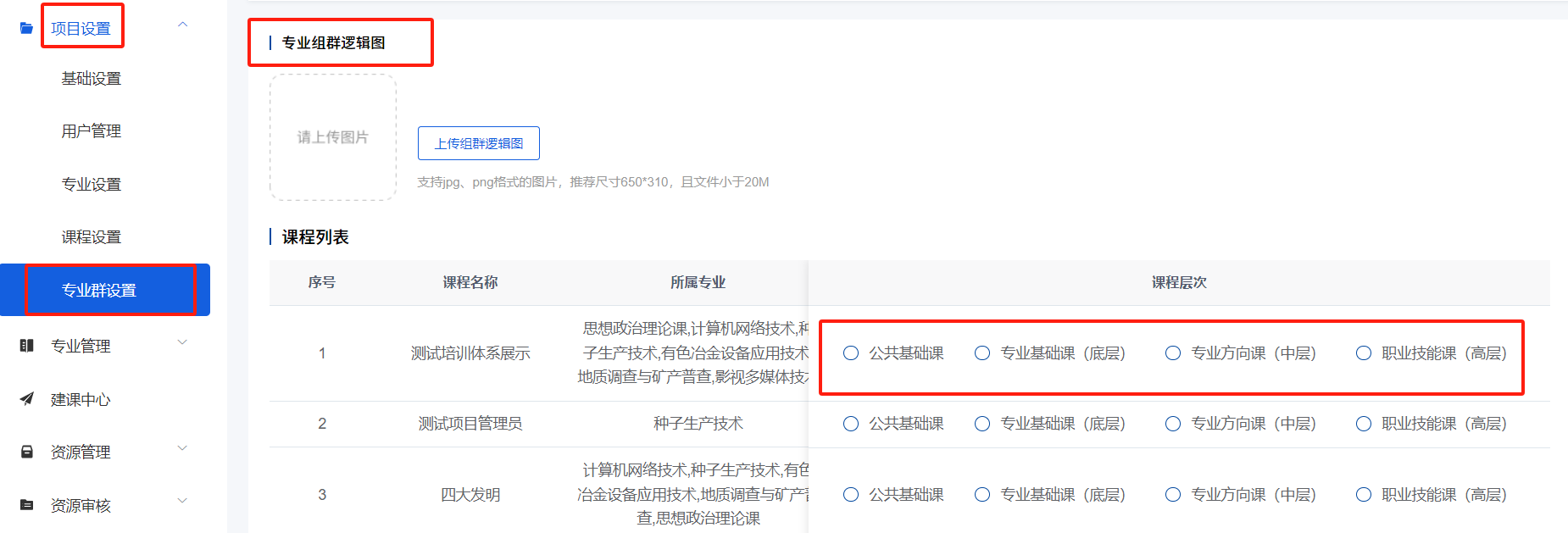 专业群设置2
