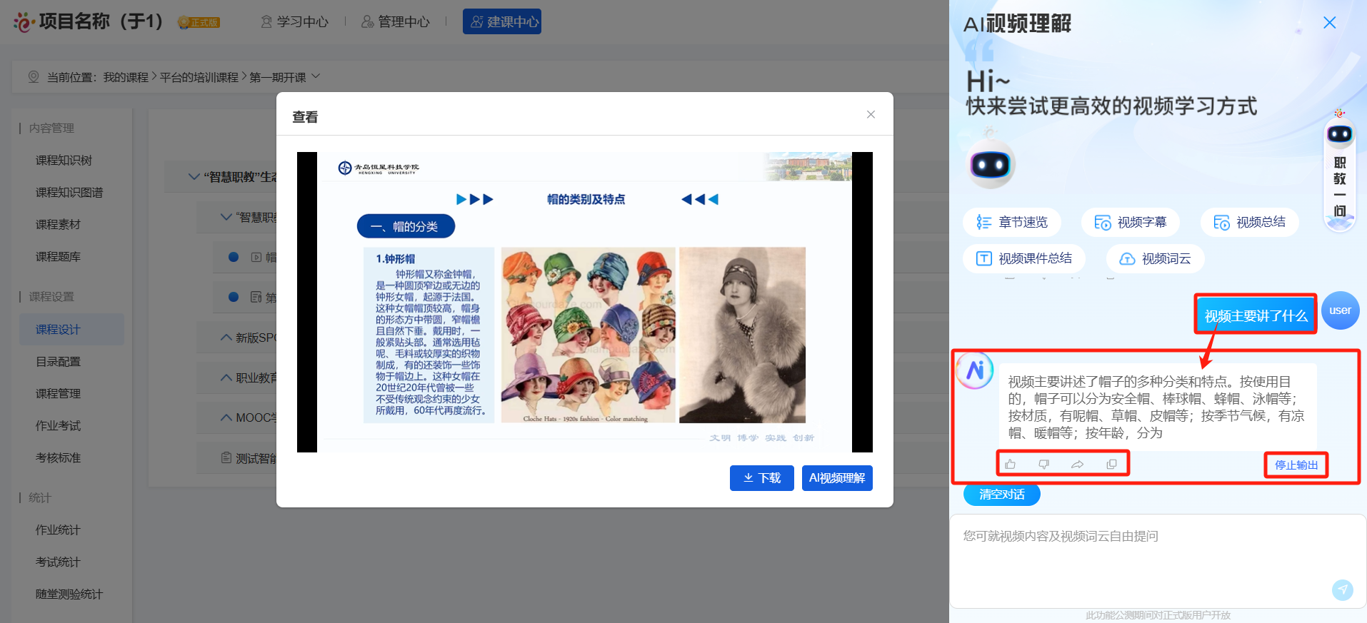 AI视频理解